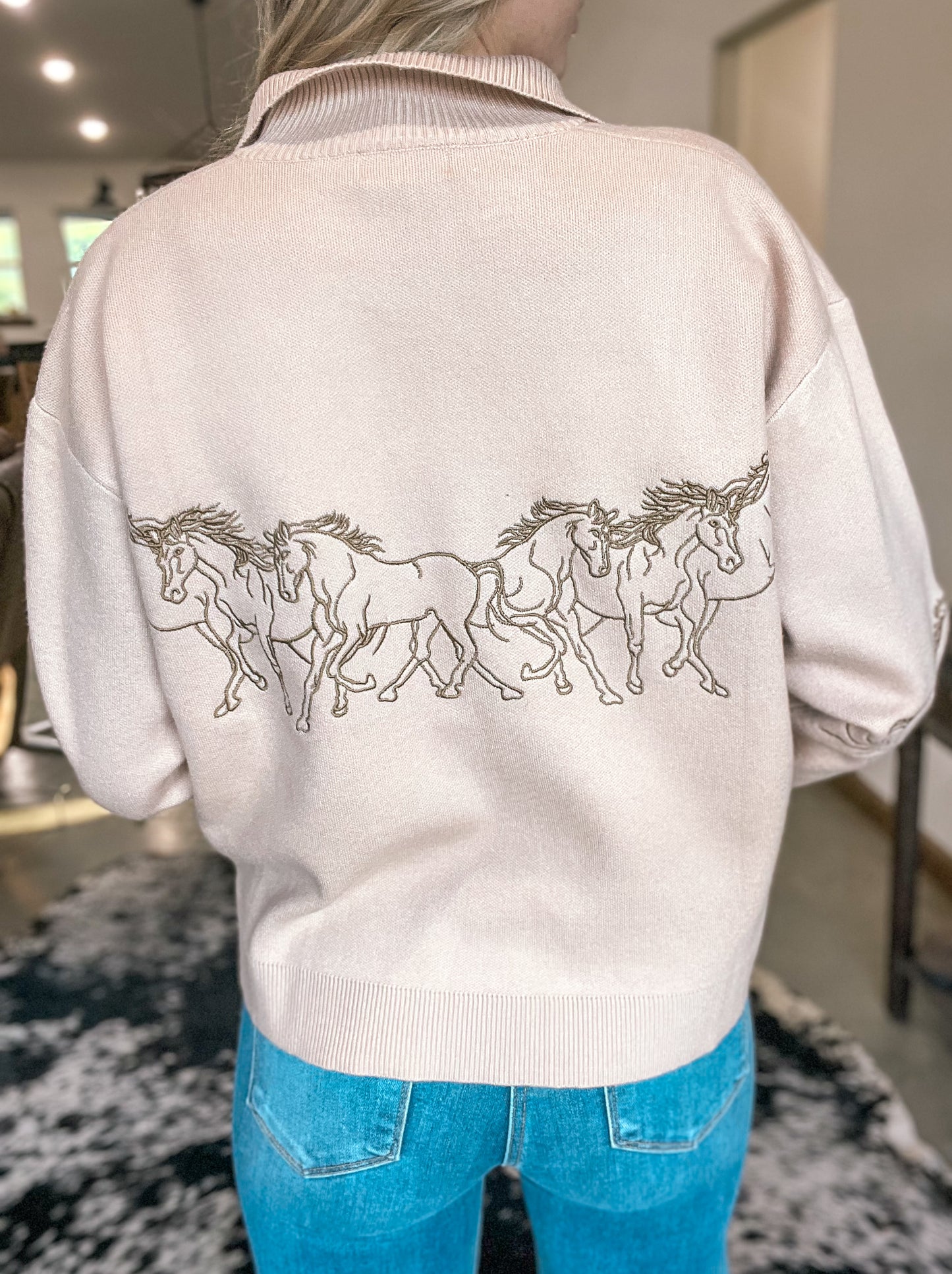 Wild Horses Quarter Zip