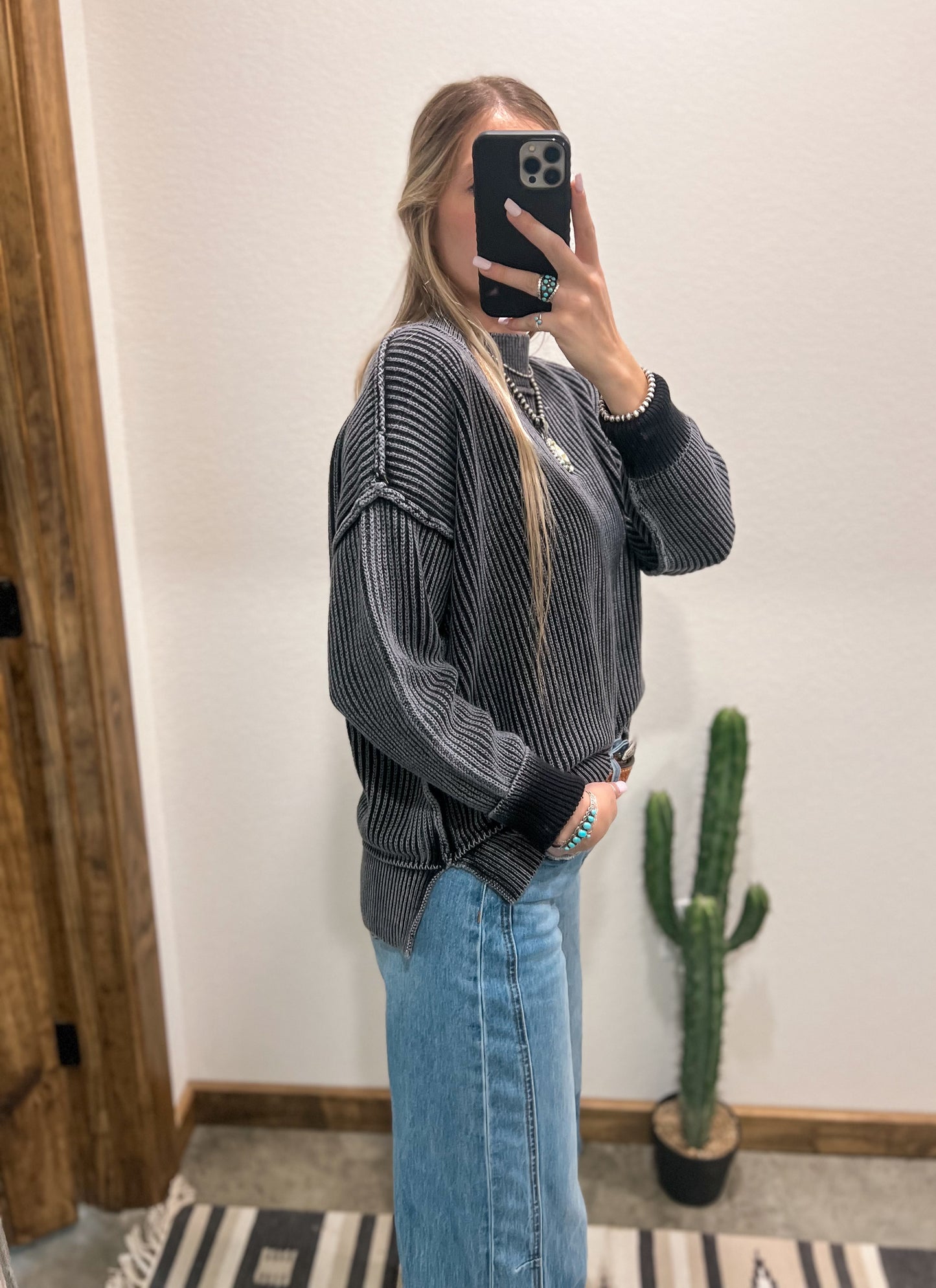 Lenna Oversized Sweater *Black