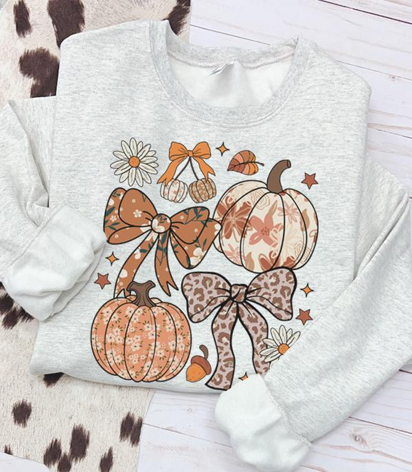 Bow Pumpkins Sweatshirt