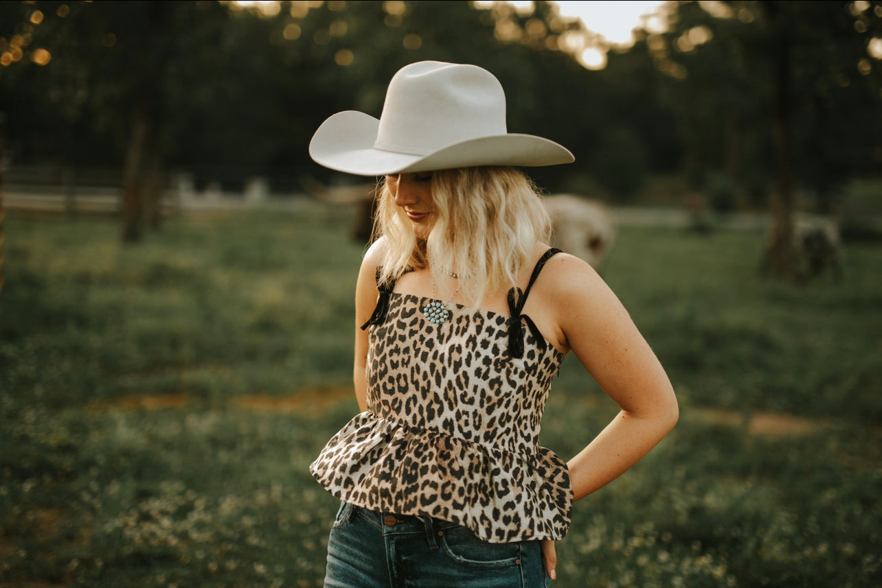 The Myrah Leopard Top