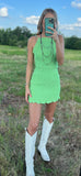 Too Late For Love Smocked Mini Dress