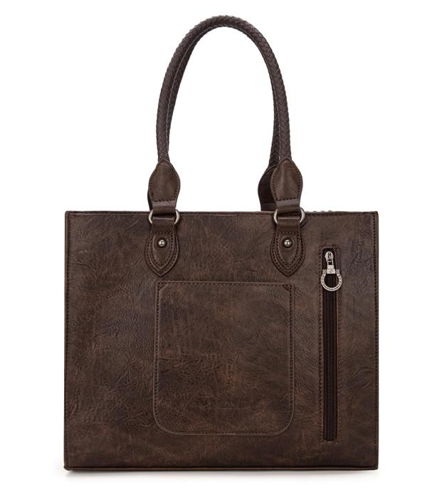 Montana West Tooled Concealed Carry Tote *Coffee