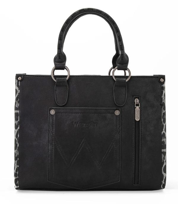 Wrangler Leopard Small Tote/Crossbody *Black