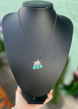 Bronc Kingman Turquoise Pendant Necklace