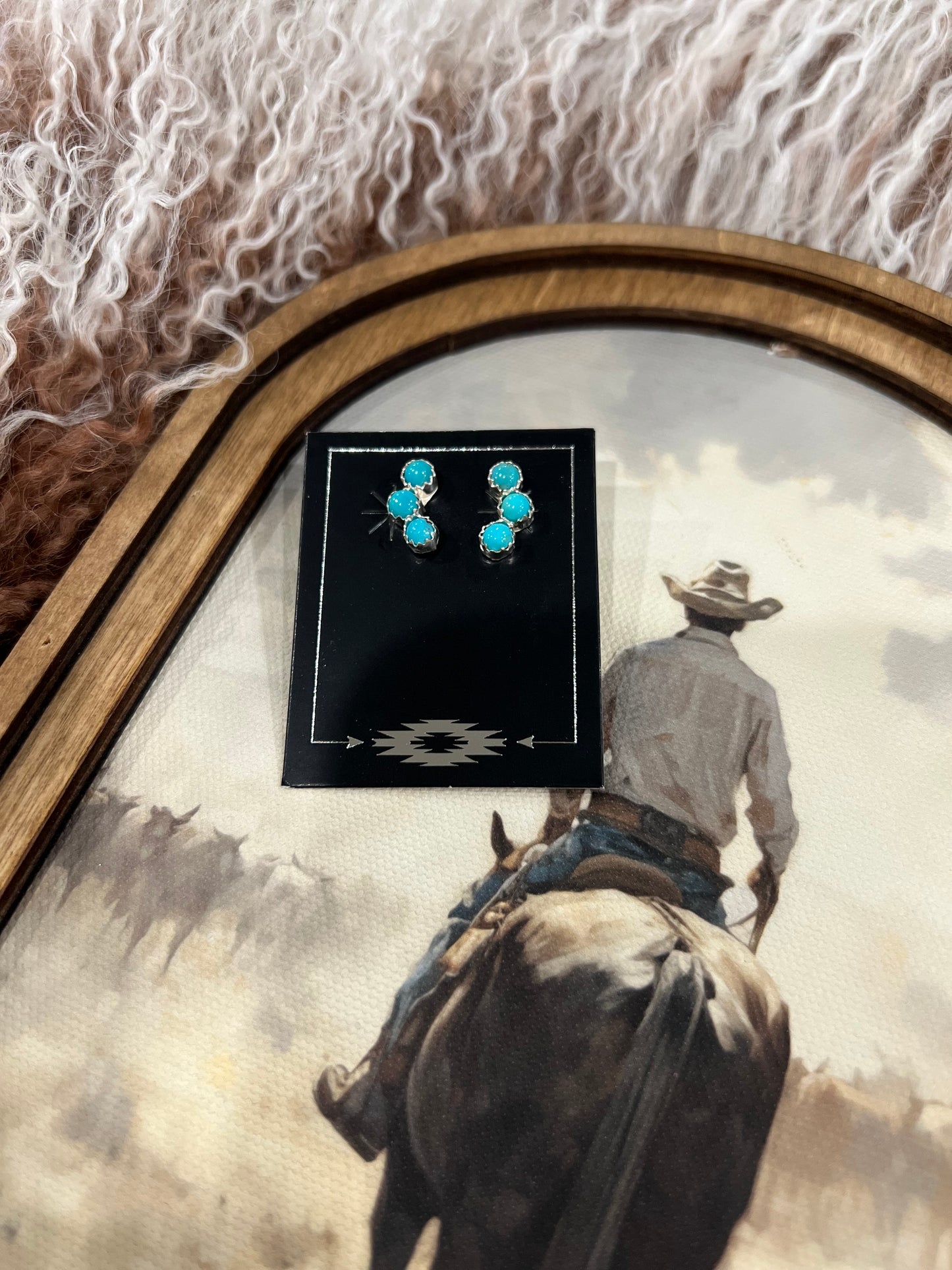 Turquoise Ear Crawler Studs