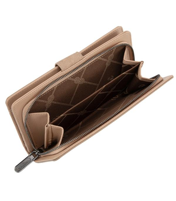 Wrangler Western Floral Tooled Wallet *Khaki