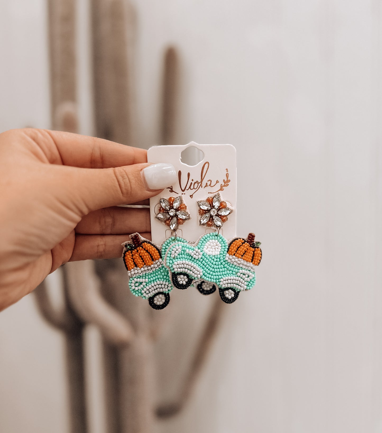 Fall Truck Earrings