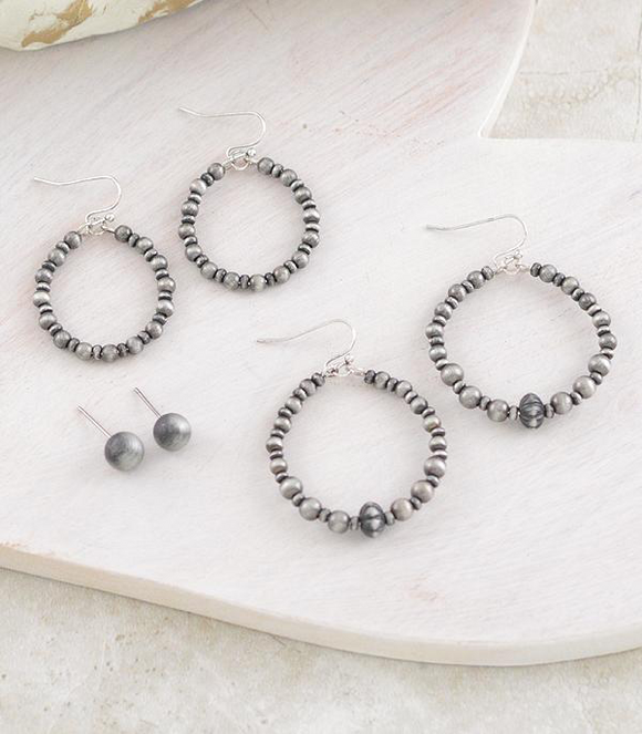 3 Pack Navajo Bead Earring