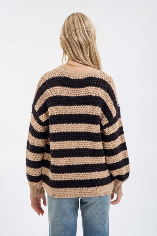 Chilly Days Stripped Sweater