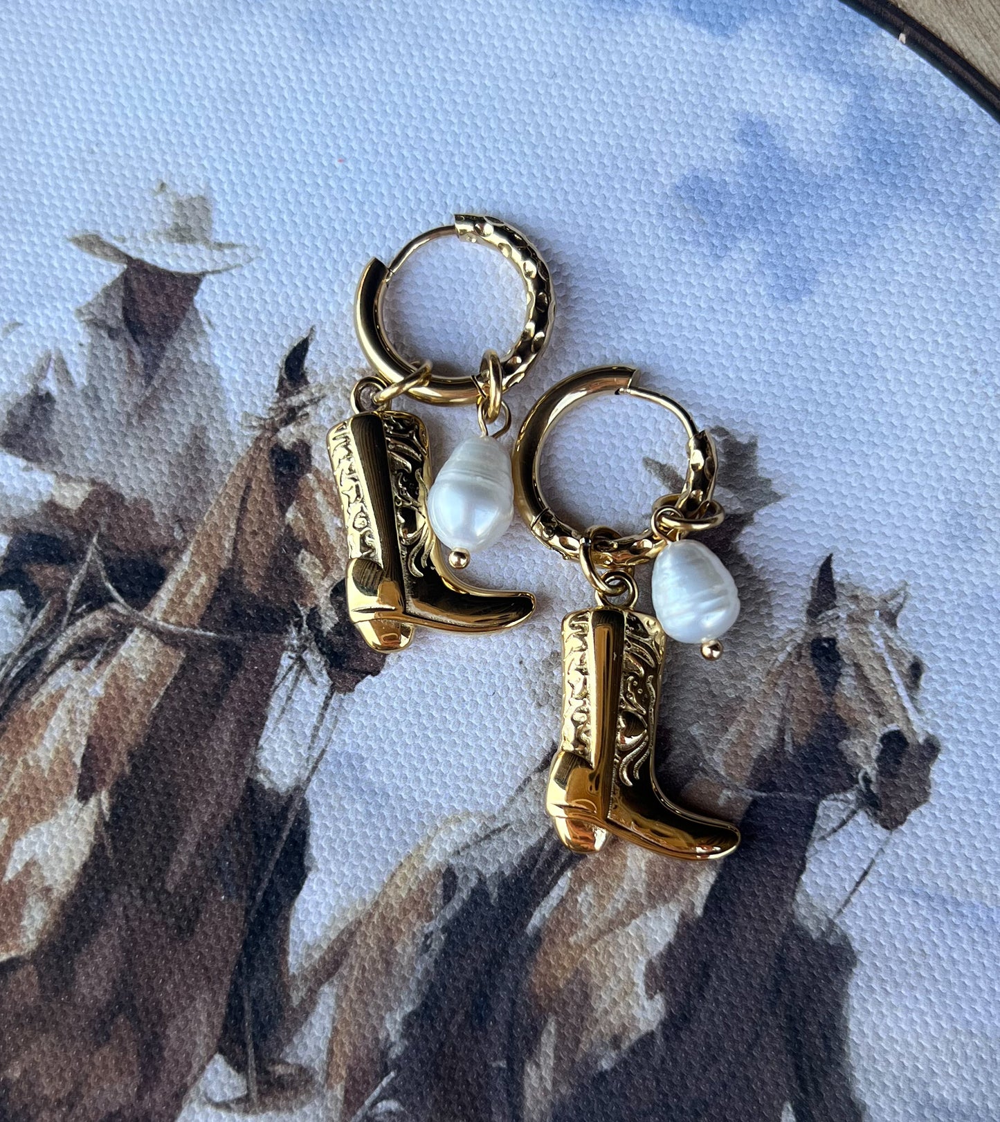 Cowgirl Boot Earrings