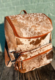 The Delilah Cowhide Diaper Bag Backpack