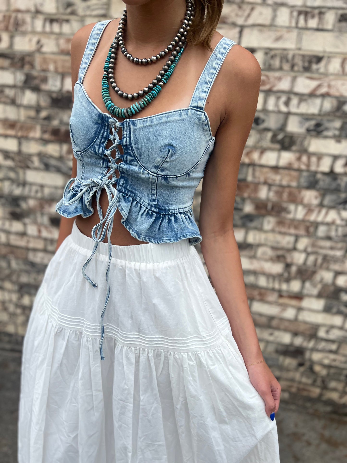 The Phoenix Denim Top
