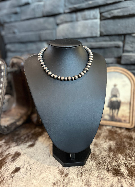 10mm Pearls & Saucer Necklace