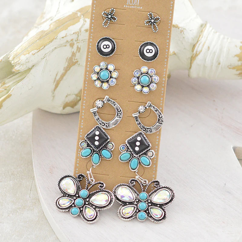 Butterfly Earrings Set