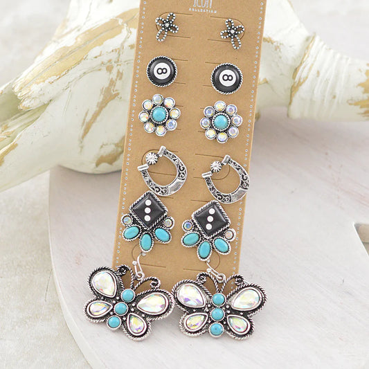 Butterfly Earrings Set