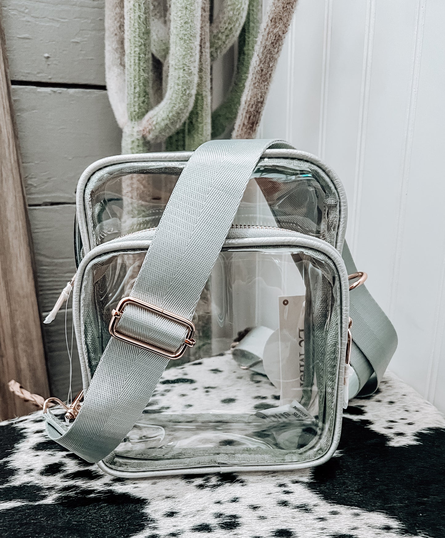 Clear Guitar Strap Crossbody Bag