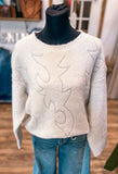 Cream Boot Stitch Sweater