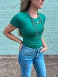 Back to Basics Seamless Top *Green