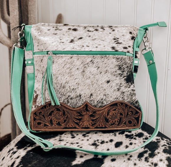 Kammie’s Delight Cowhide & Tooled Leather Purse