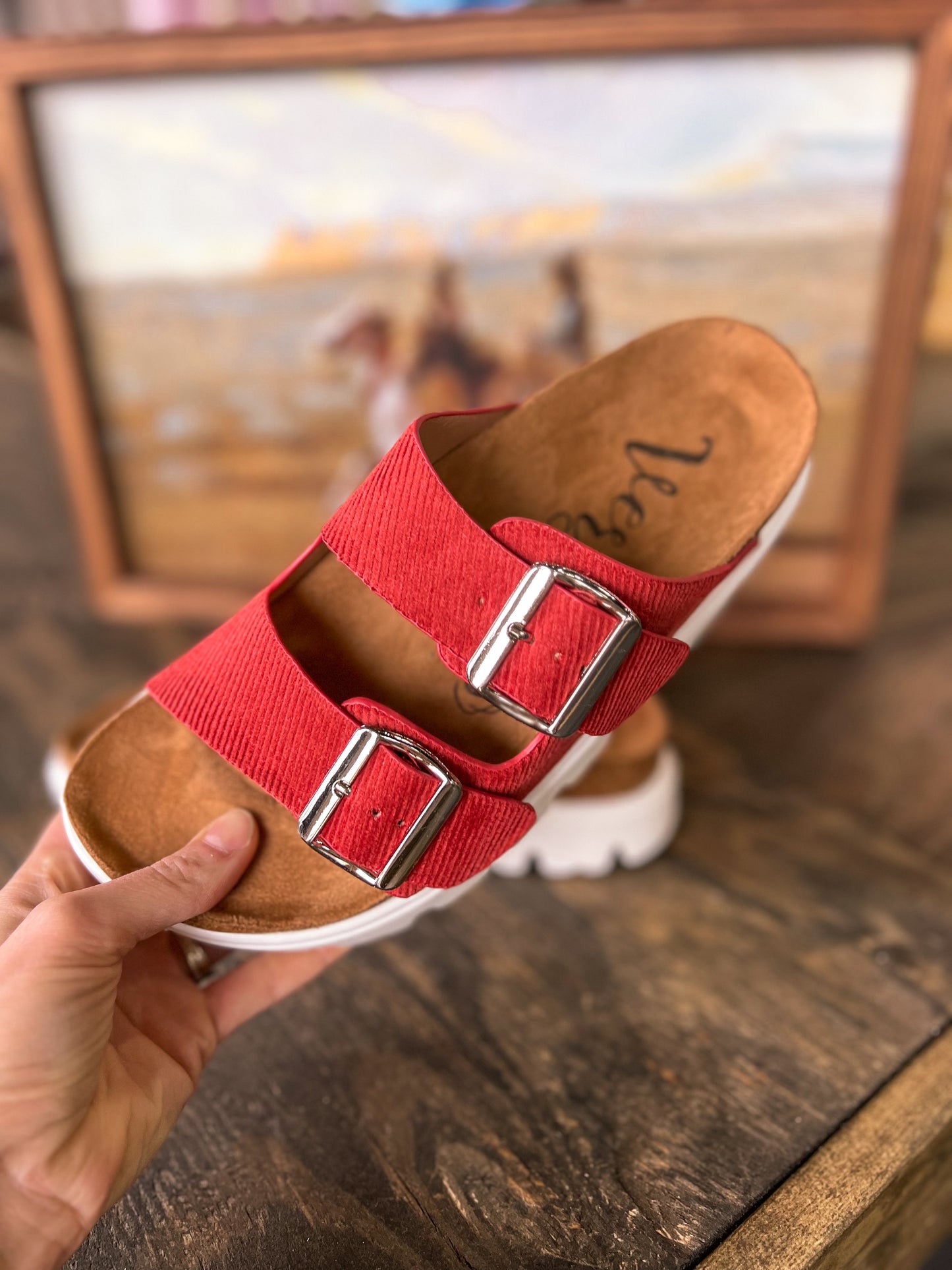 The Jazmin Platform Sandals *Red