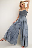 The Harmony Tiered Denim Jumpsuit