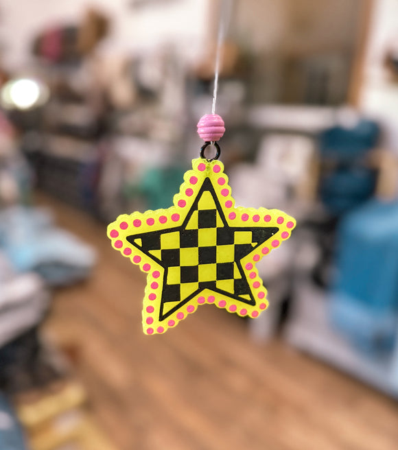 Star Freshie-Leather & Lace