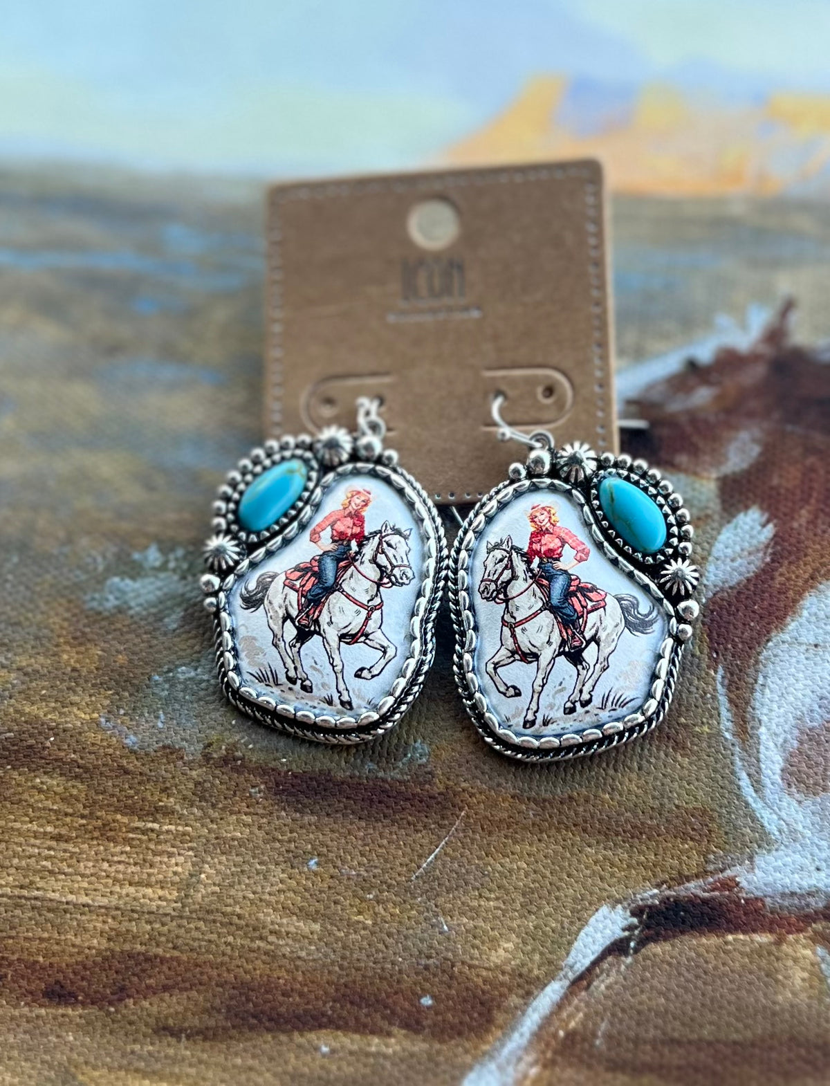 Vintage Cowgirl Earrings