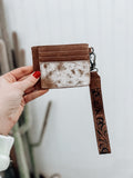 Trinity Ranch Cowhide Key Ring Card Case