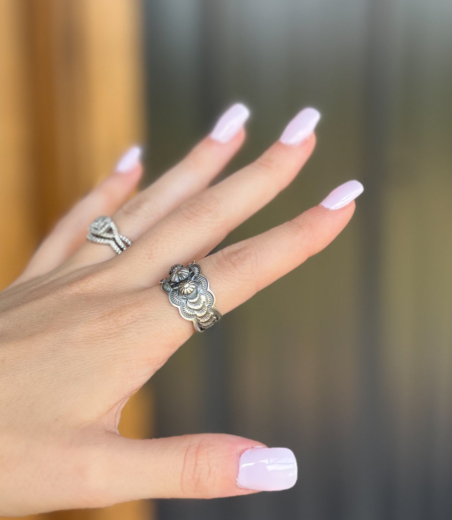 Sterling Silver Concho Ring *6.5