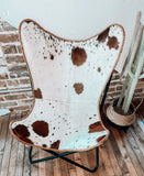 Cowhide Butterfly Chair *Brown/Red