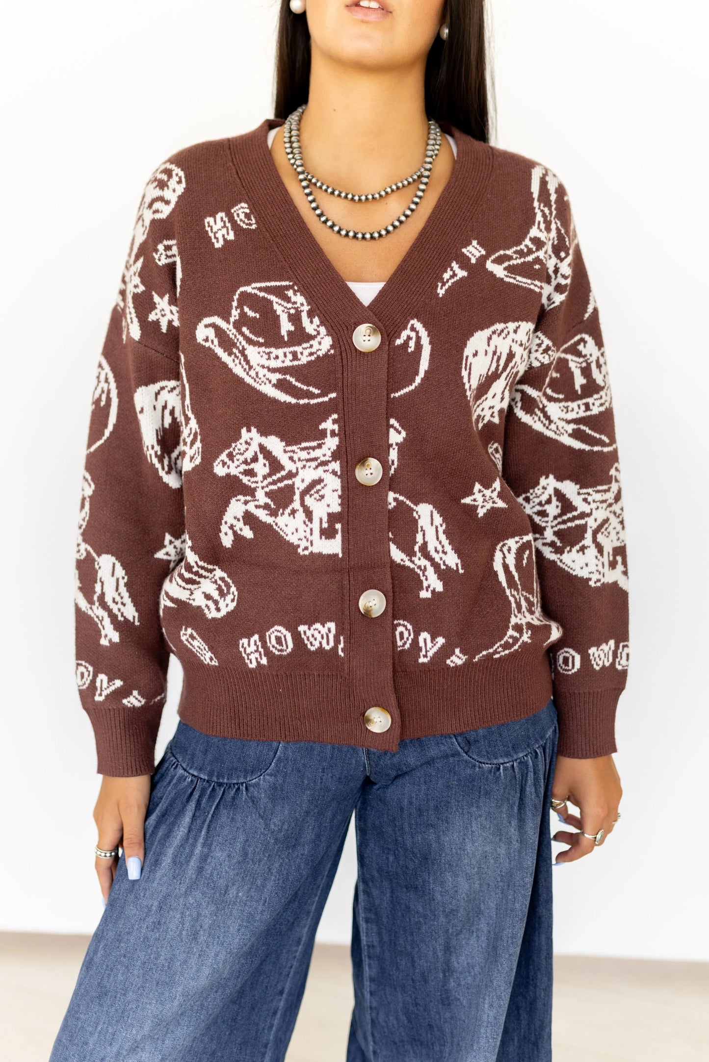 Western Thing Button Cardigan