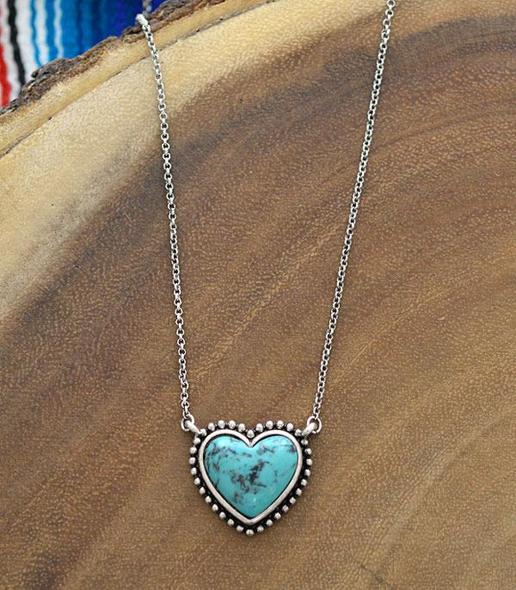 Turquoise Heart Necklace