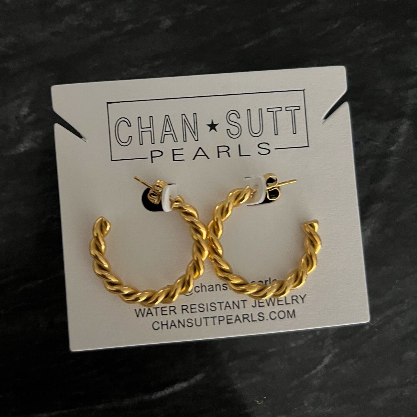 Medium Twist Hoops