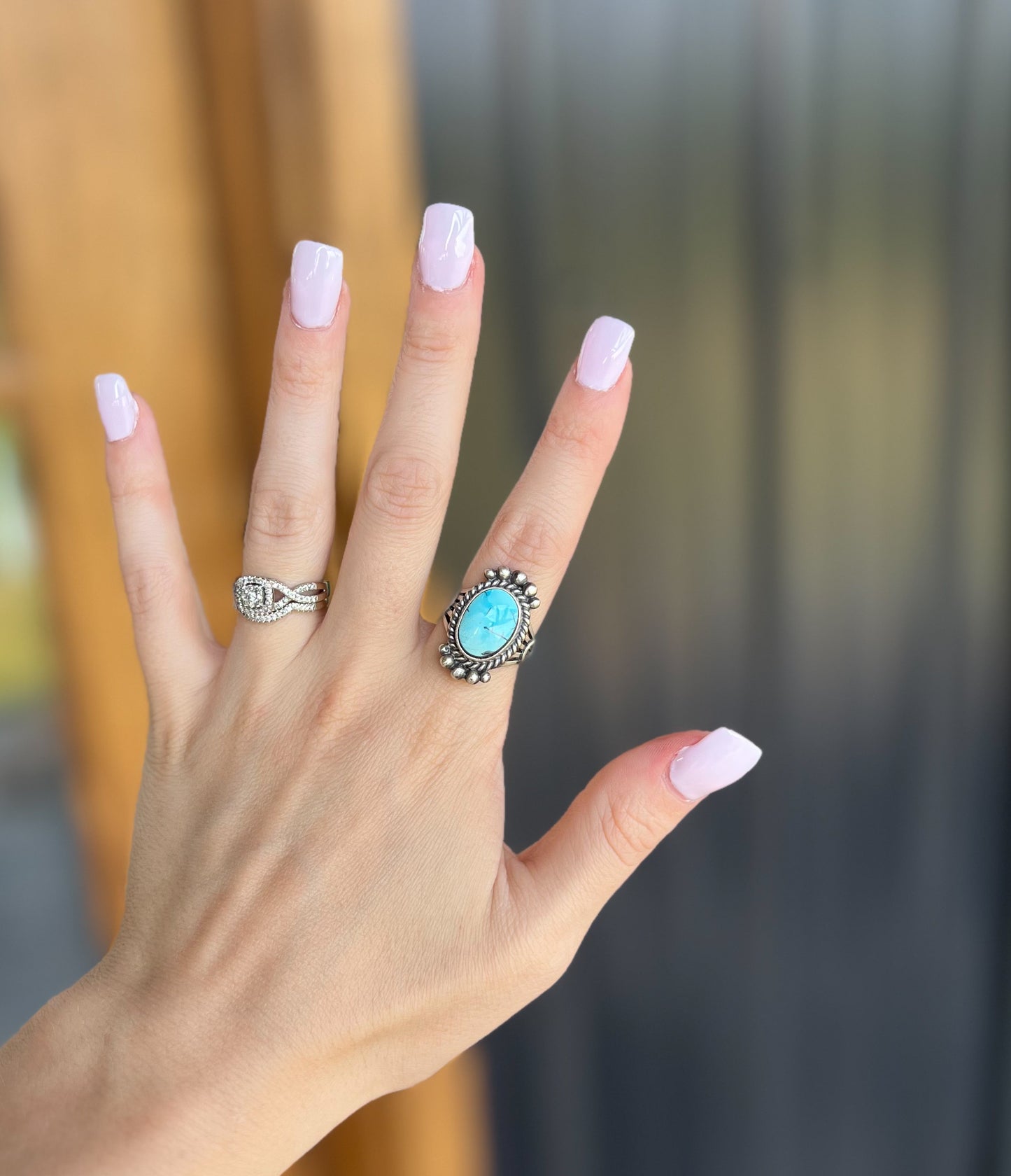 Golden Hills Turquoise Ring *Size 7