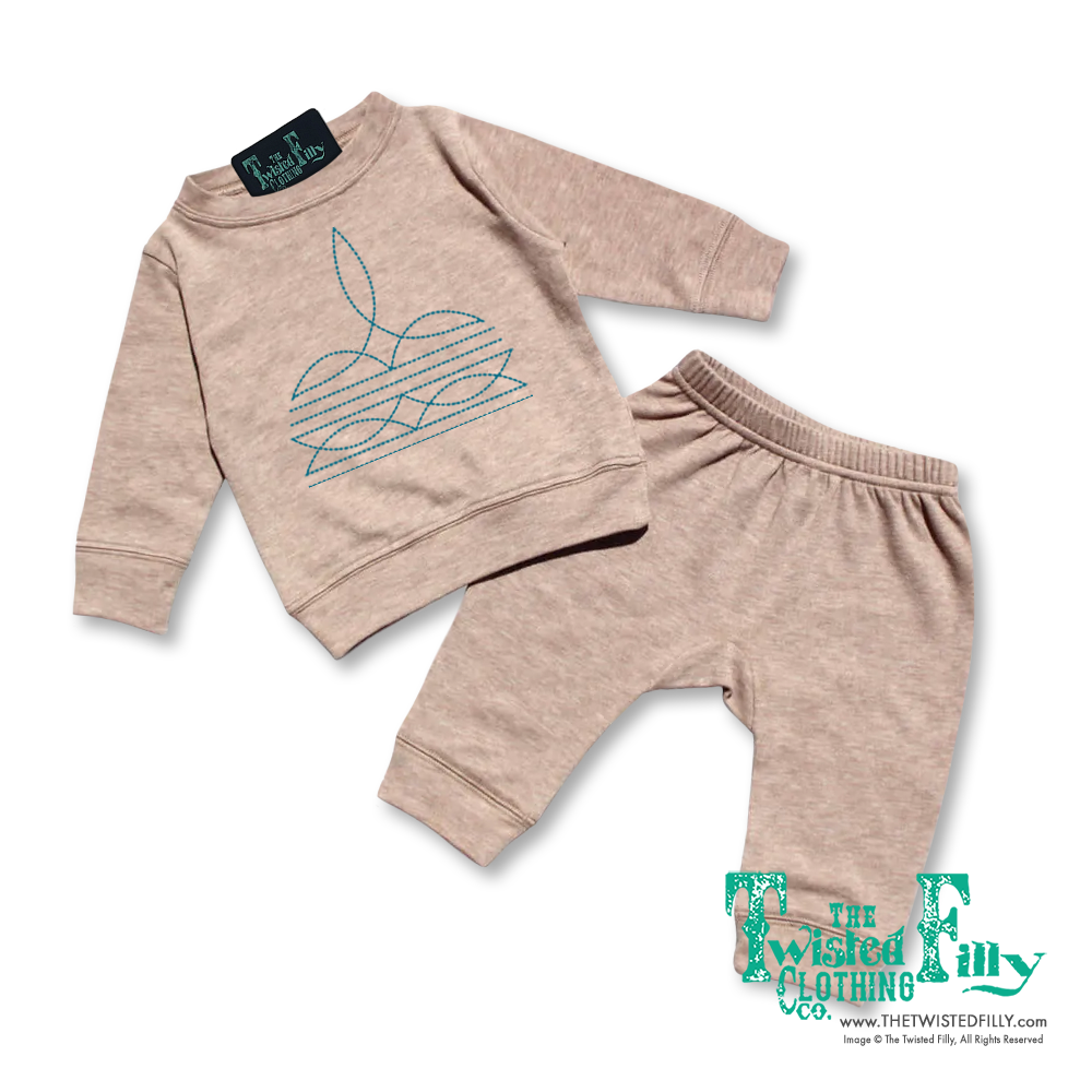 Boot Stitch Infant Two Piece Set