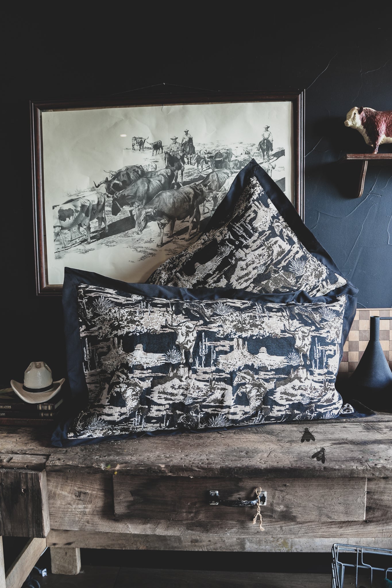 Rouge Rustlers Set of 2 Pillowcases