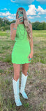 Too Late For Love Smocked Mini Dress