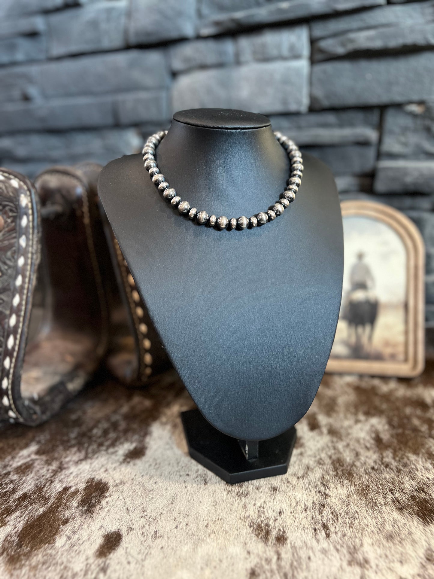 10mm Pearls & Saucer Necklace