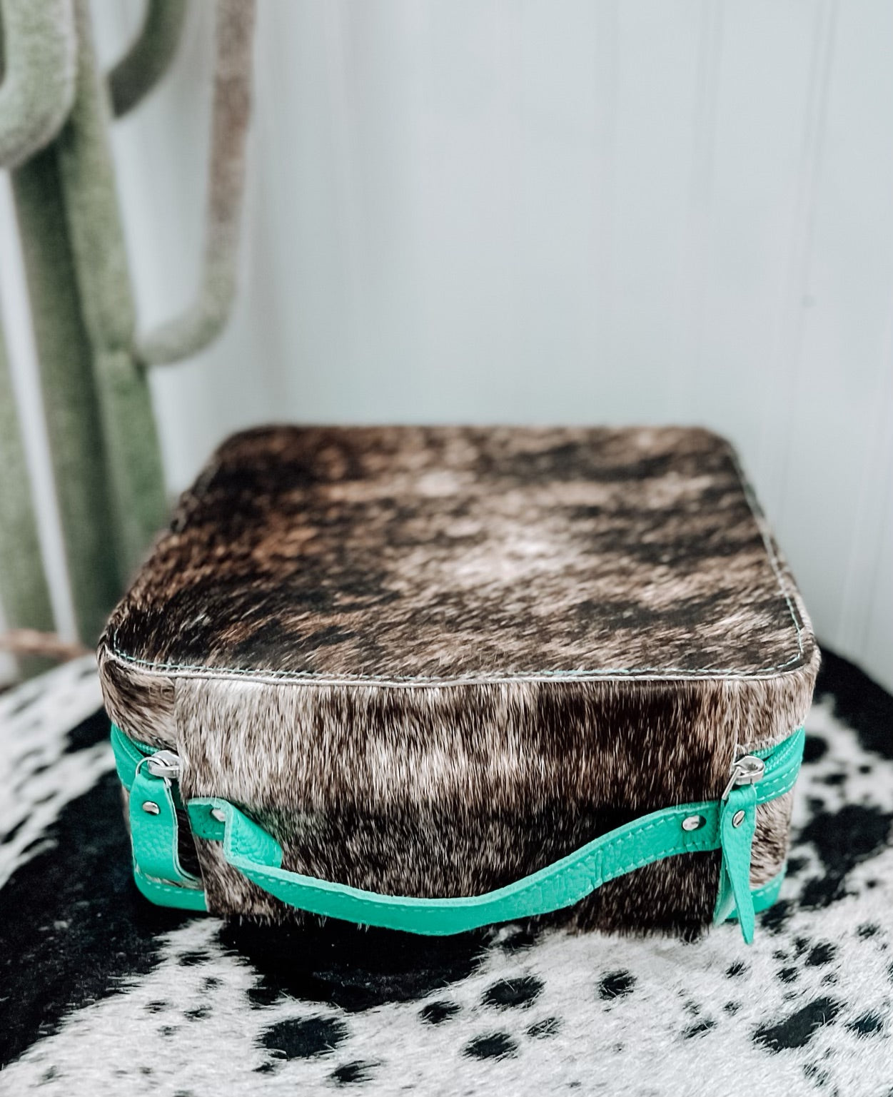 Oversized Cowhide Jewelry Case