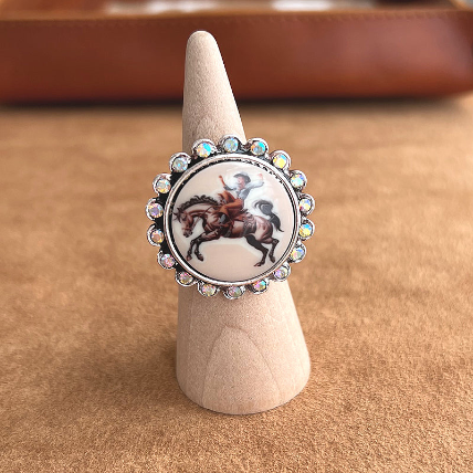 Vintage Cowgirl Concho Ring