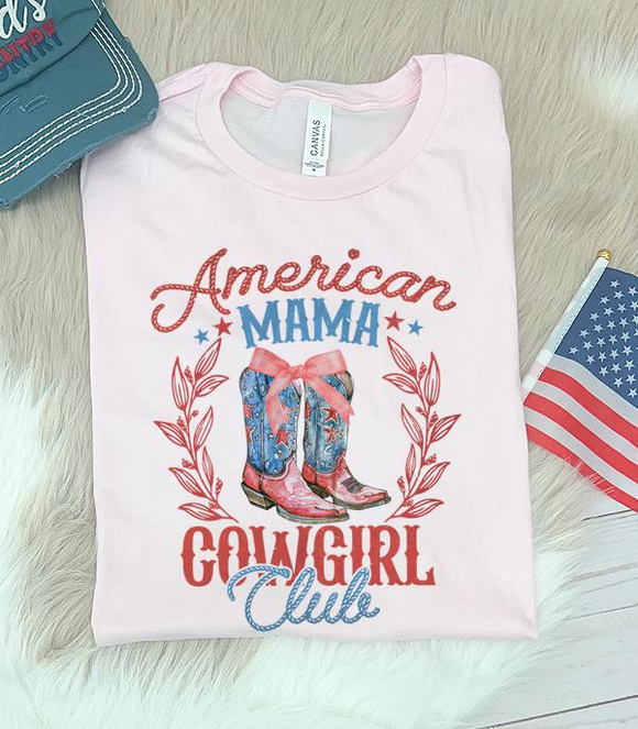 American Mama Cowgirl Club Graphic Tee