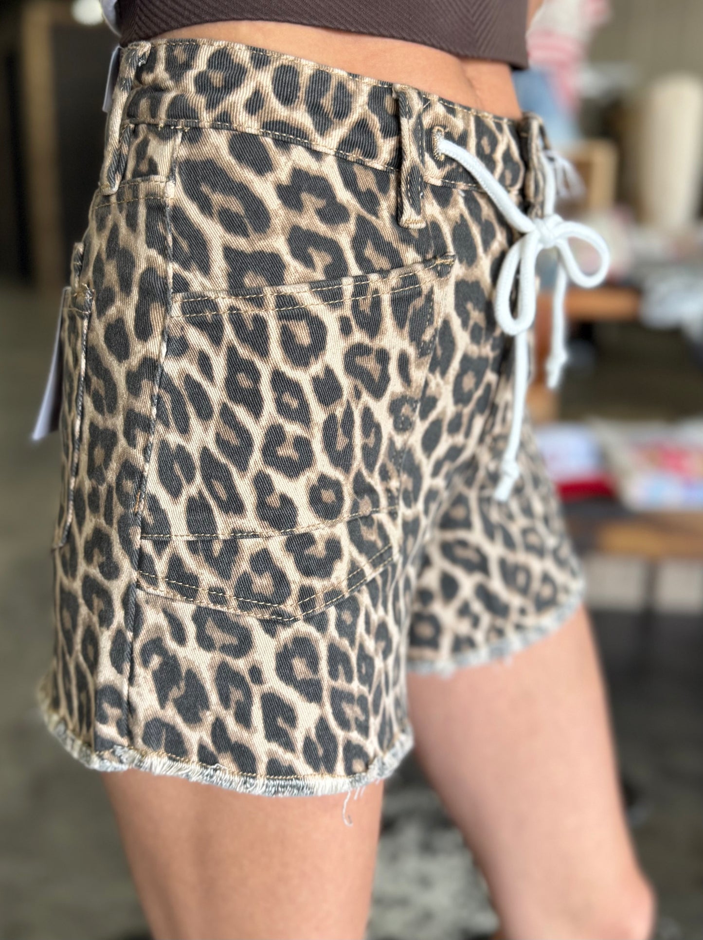 The Savannah Leopard Shorts