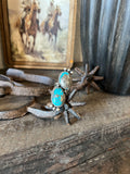 Thunder MT Authentic Turquoise Ring