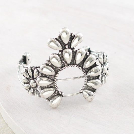 Silver Squash Blossom Bracelet