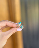 Authentic Sterling Silver Turquoise Twist Ring