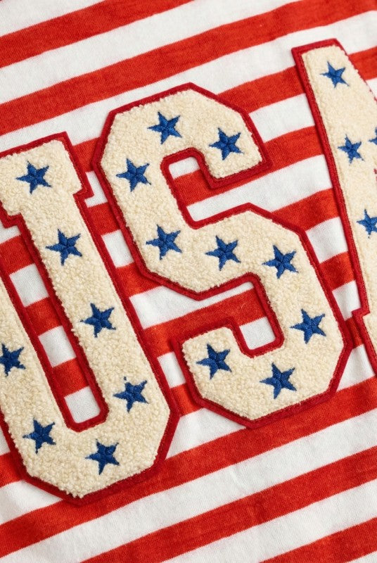 Stars & Stripes Oversized Graphic Tee