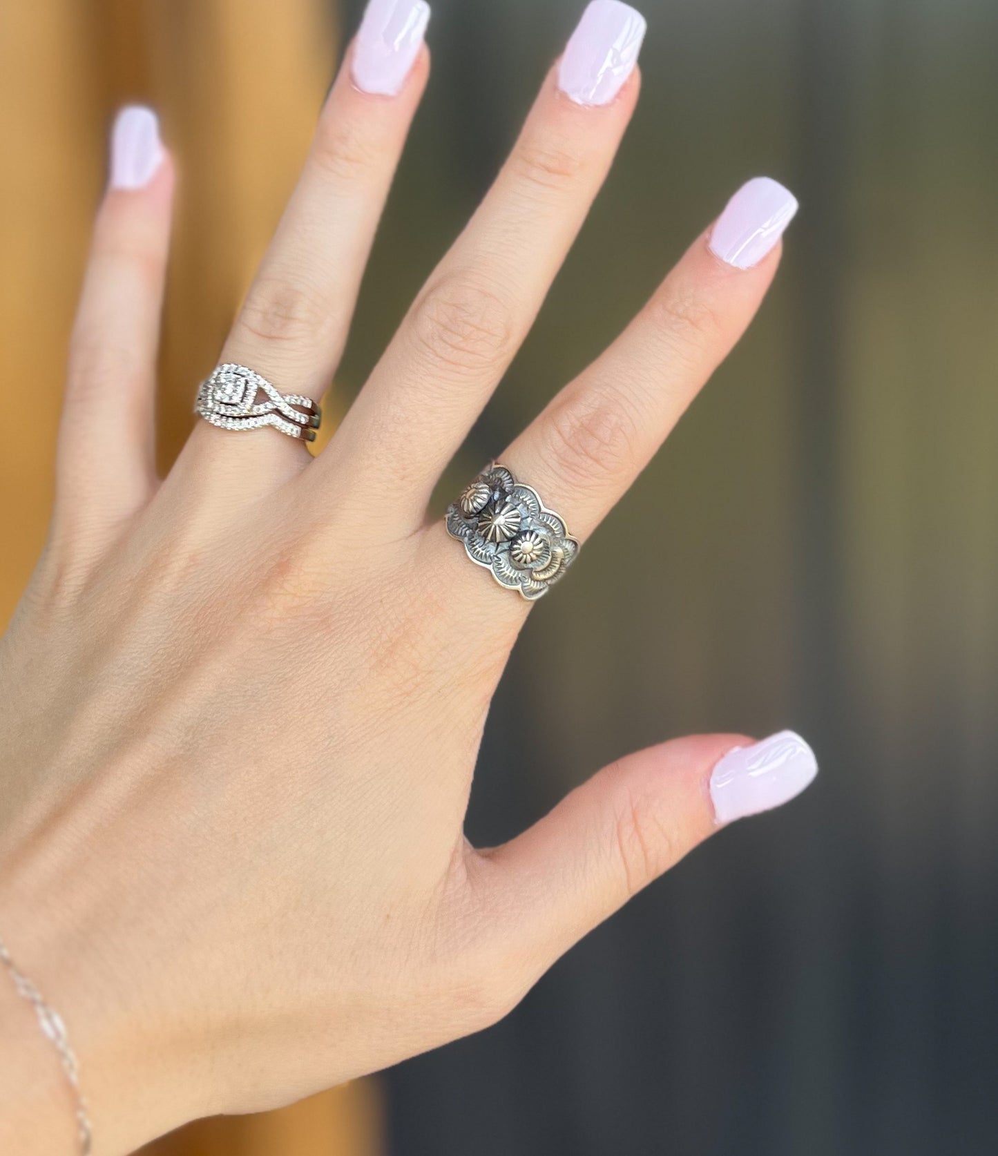 Sterling Silver Concho Ring *6.5