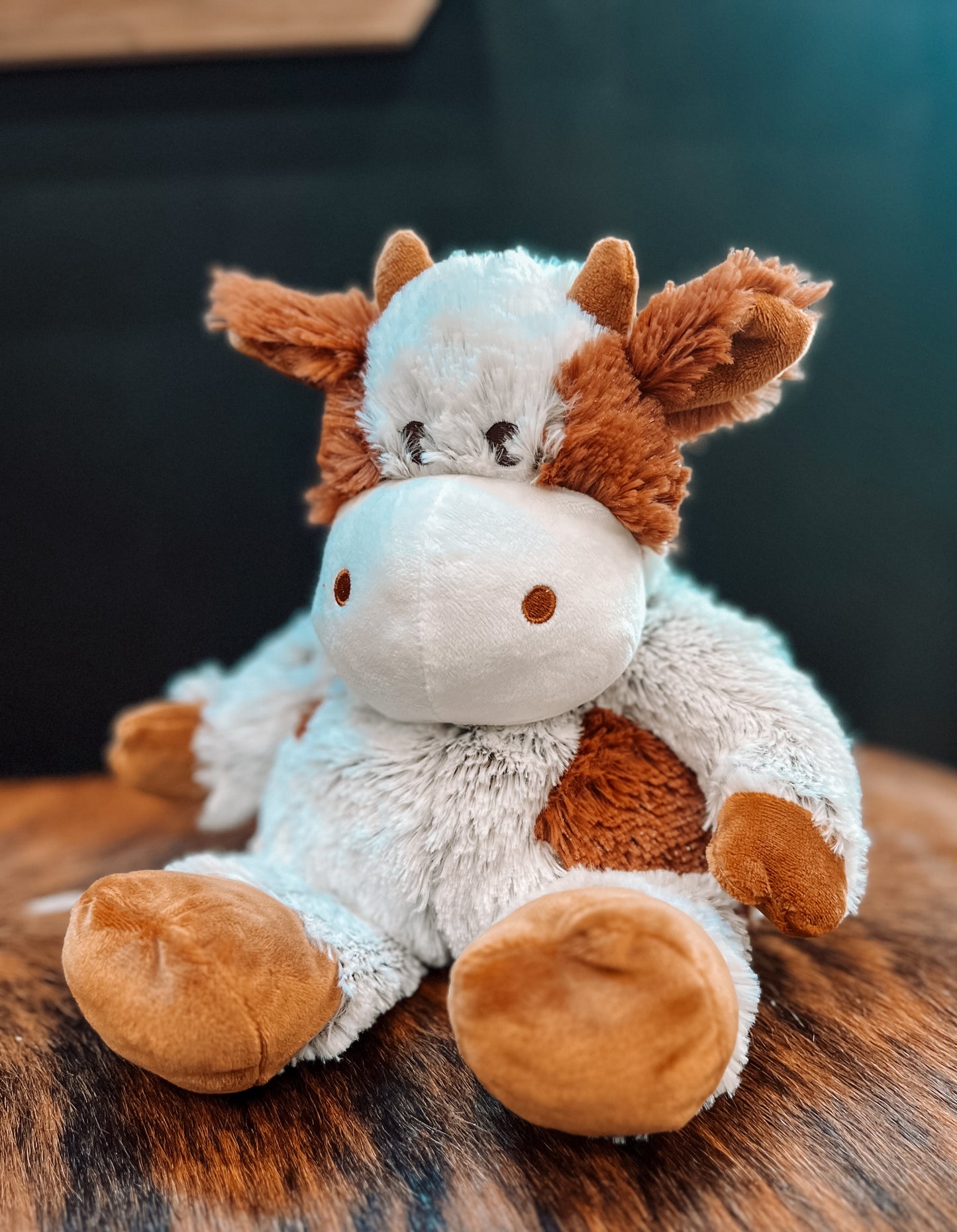 Cinnamon Latte Cow Warmie