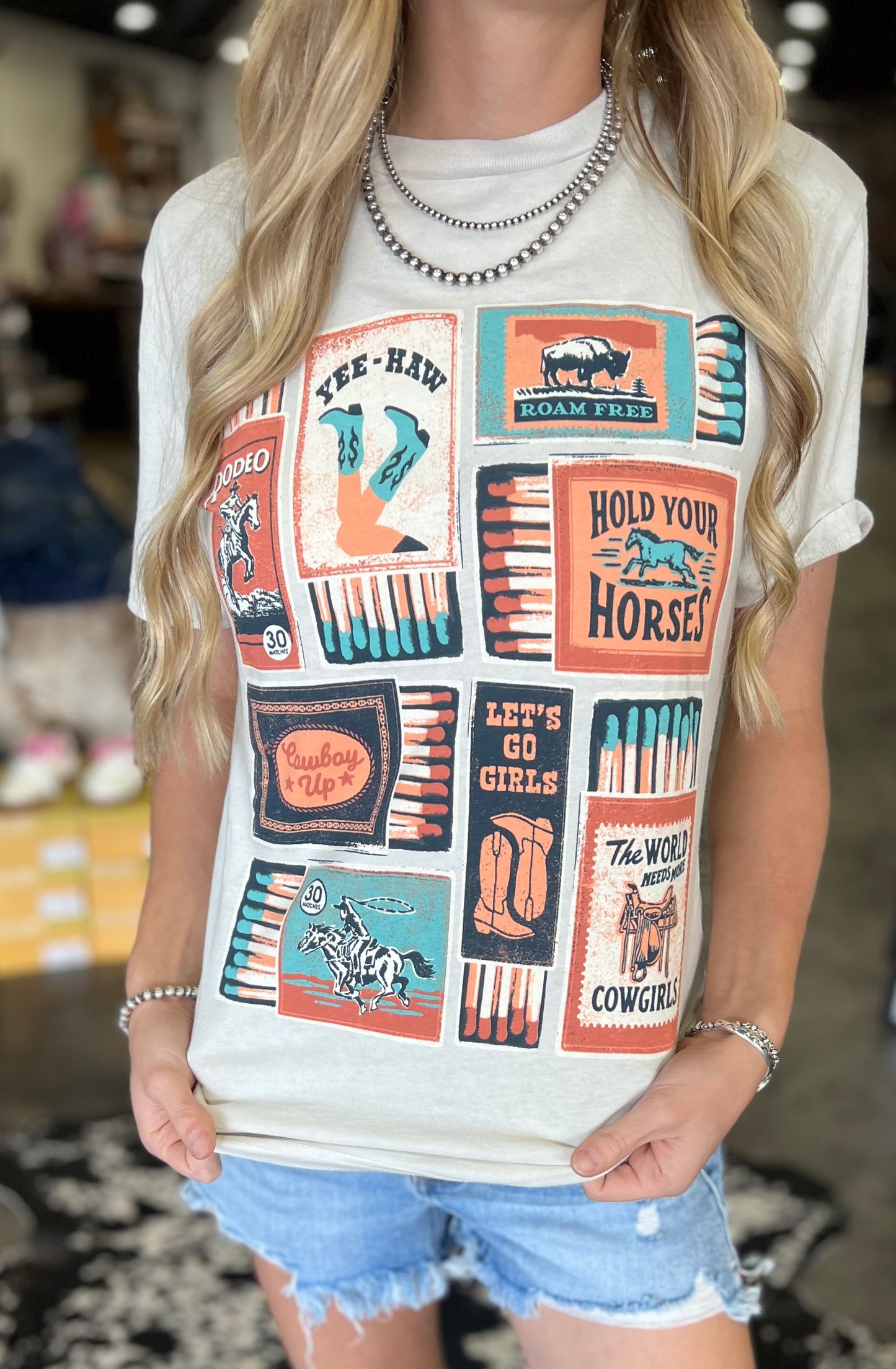 Hold Your Horses Mineral Wash Graphic Tee