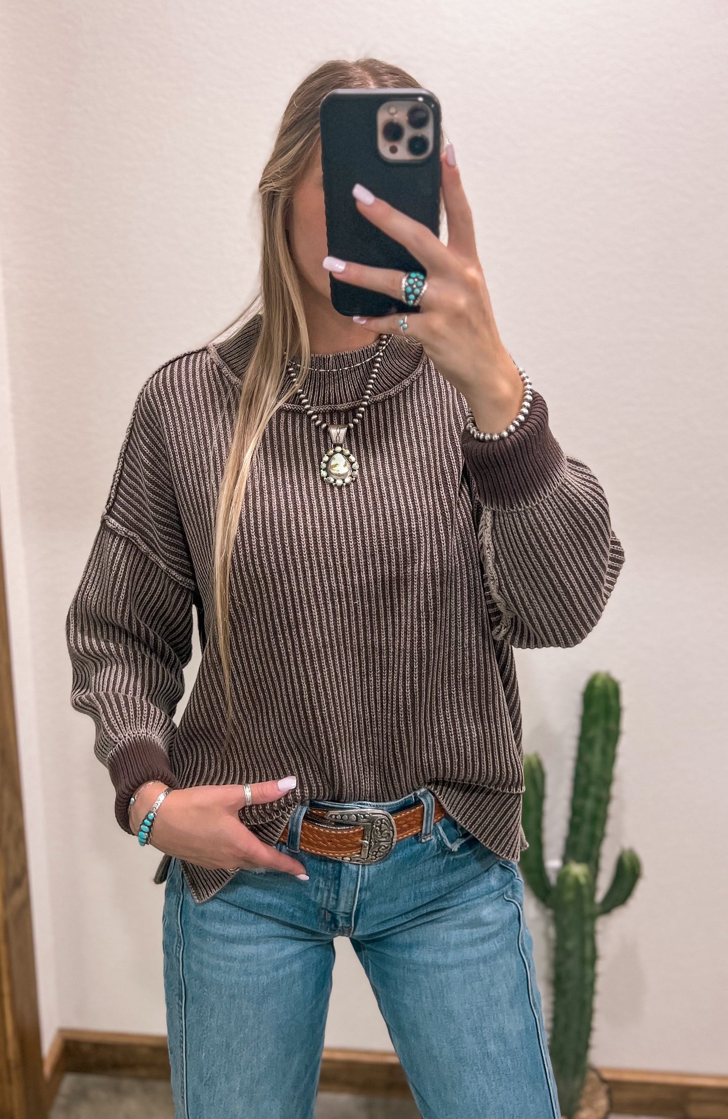 Lenna Oversized Sweater *Brown